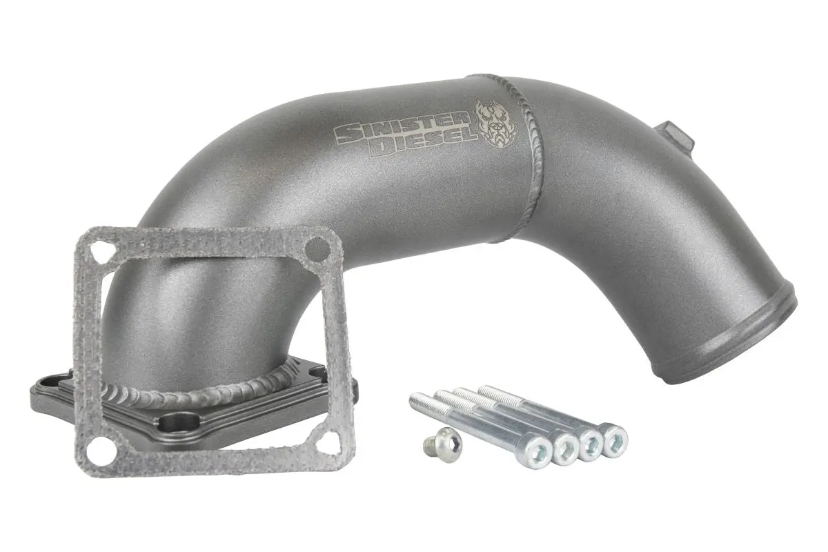 Sinister Diesel | 1994-1998 Dodge Ram 5.9L 12V Cummins Intake Elbow - Gray 1