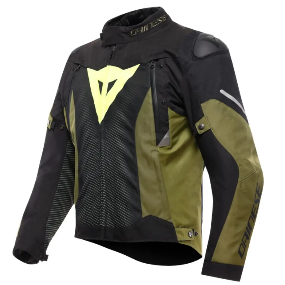 Dainese Super Sprint D-Dry Jacket For Men, Waterproof With A Removable Thermal Lining, Featuring A Distinctive Racing Design And Adjustable Fit For Enhanced Comfort During Daily Use. 2