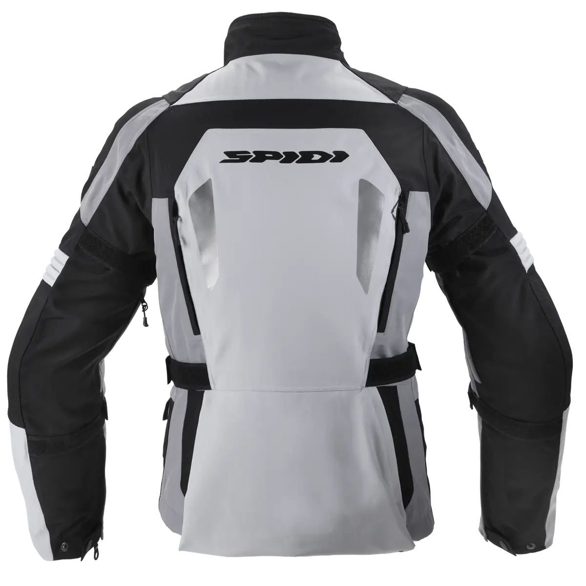 Spidi Alpentrophy H2out Black Grey Winter Jacket For Motorcycle Enthusiasts Features A Waterproof, Breathable H2out Membrane, Ce Certified Protection, Removable Thermal Liner, And Customizable Fit With Reflectors For Enhanced 2