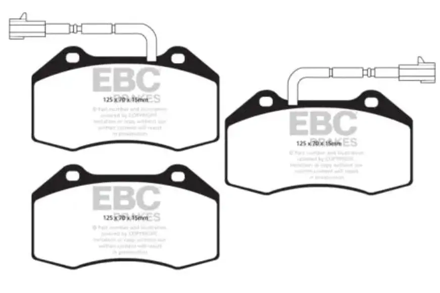 Abarth 595 Competizione Brembo Ebc Oem Front Brake Pads 1