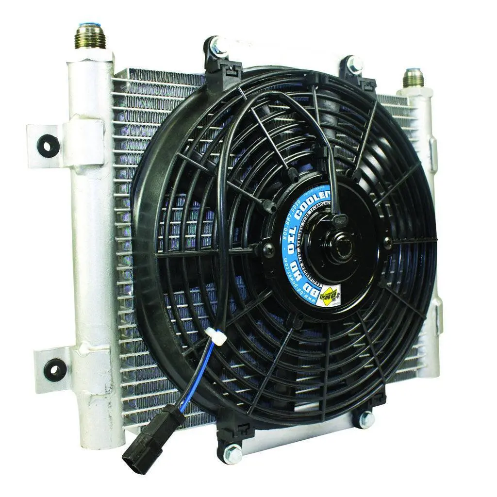 Bd Diesel | Xtrude Transmission Cooler With Fan 10 Jic Male Connection 1