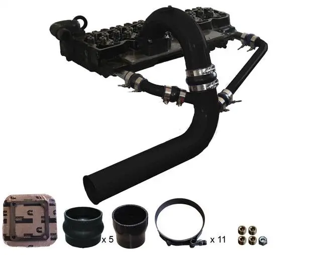 Pusher | 2003-2007 Dodge Ram 5.9L Cummins 3.5 Inch Mega Intake System With Cross-Air 1