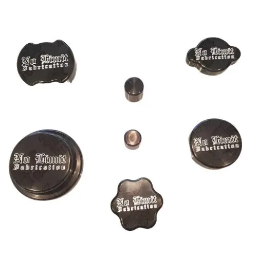 No Limit Fabrication | 2017-2019 Ford 6.7L Power Stroke Complete Cap Set - Black 1