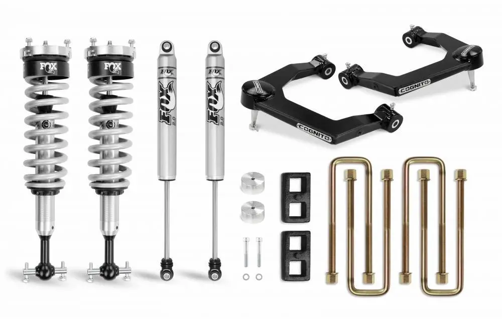 Cognito Motorsports Truck | 3 Inch Performance Ball Joint Leveling Lift Kit With Fox Ps Coilover 2.0 Ifp For 19-22 Gm Silverado/Sierra 1500 | 210-P0879 1