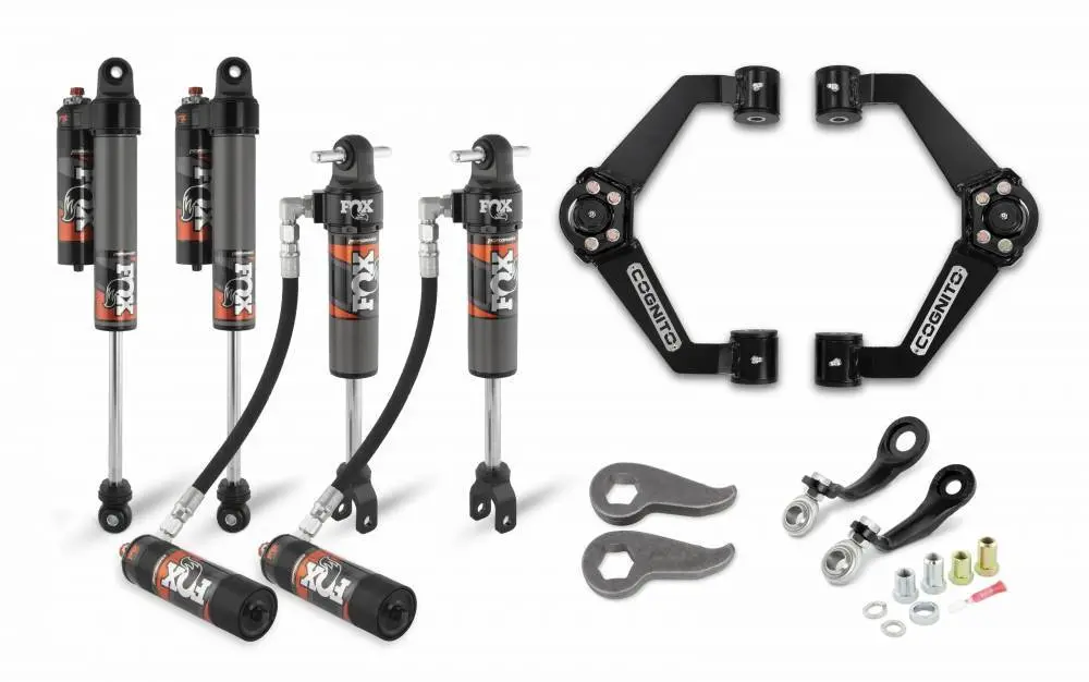Cognito Motorsports Truck | 3-Inch Elite Leveling Kit With Fox Elite 2.5 Reservoir Shocks For 2020-2022 Gm Silverado/Sierra 2500/3500 | 210-P0930 1