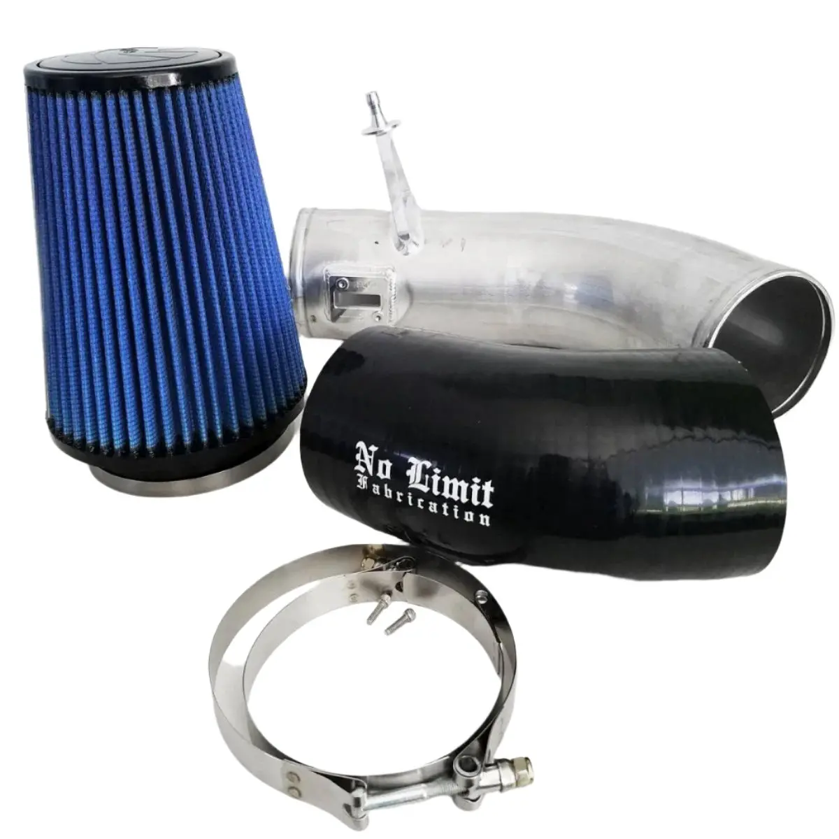 No Limit Fabrication | 2017-2019 Ford 6.7L Power Stroke Cold Air Intake Oiled Filter - Raw 1