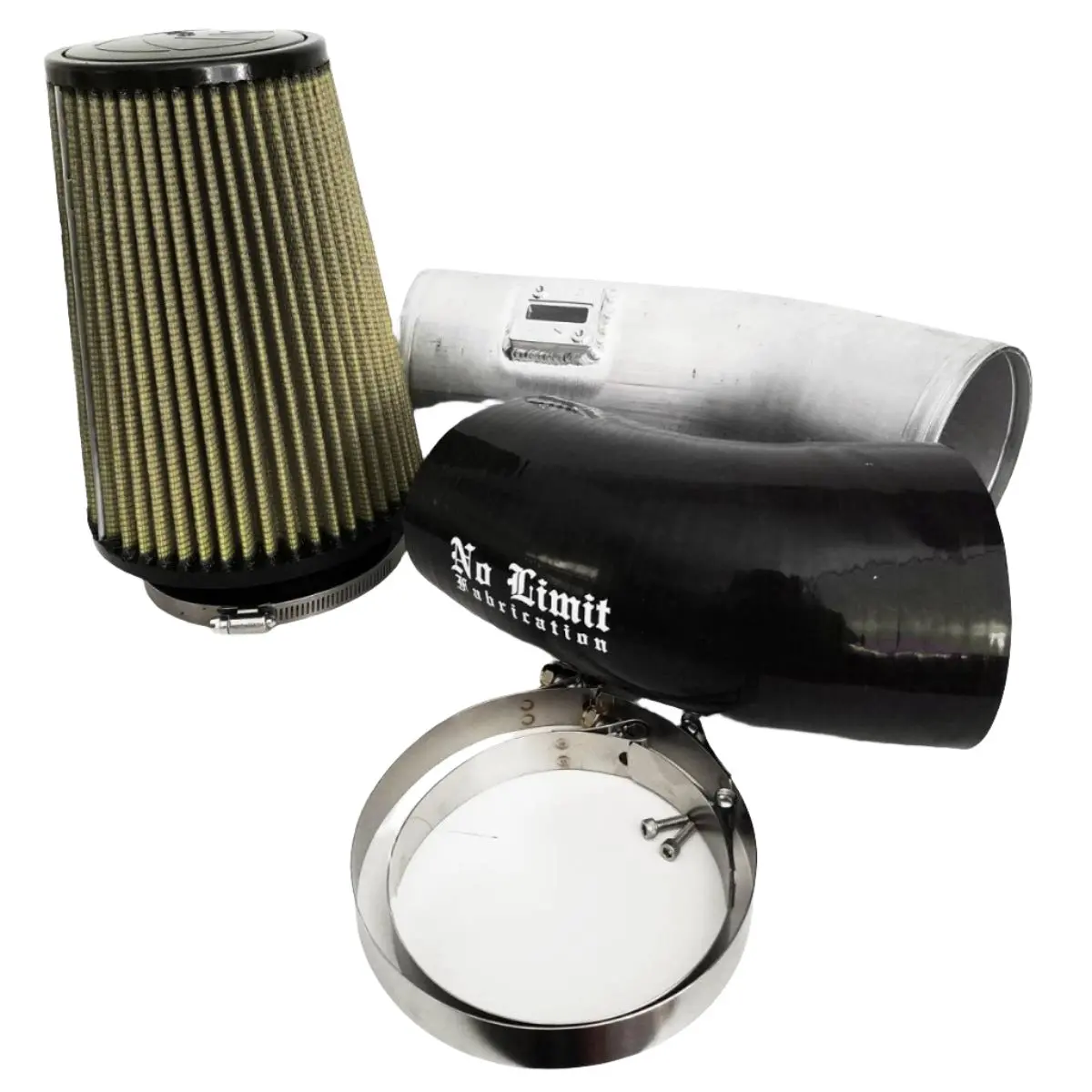 No Limit Fabrication | 2011-2016 Ford 6.7L Power Stroke Cold Air Intake Raw Pg7 Filter Stage 1 1