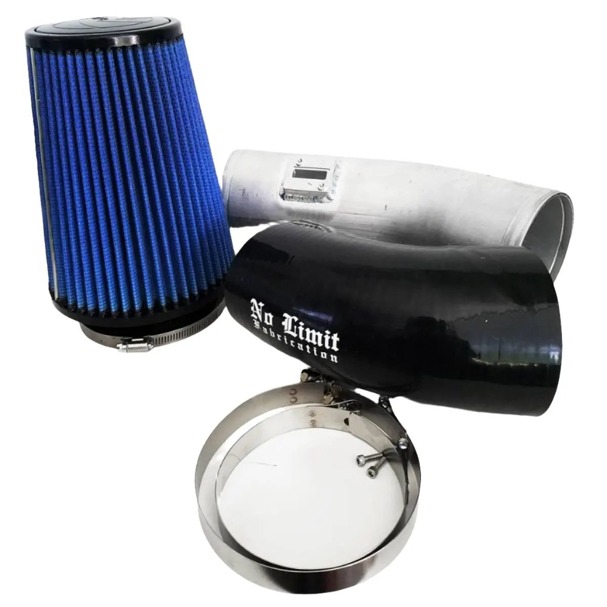 No Limit Fabrication | 2011-2016 Ford 6.7L Power Stroke Cold Air Intake Raw Oiled Filter Stage 1 1