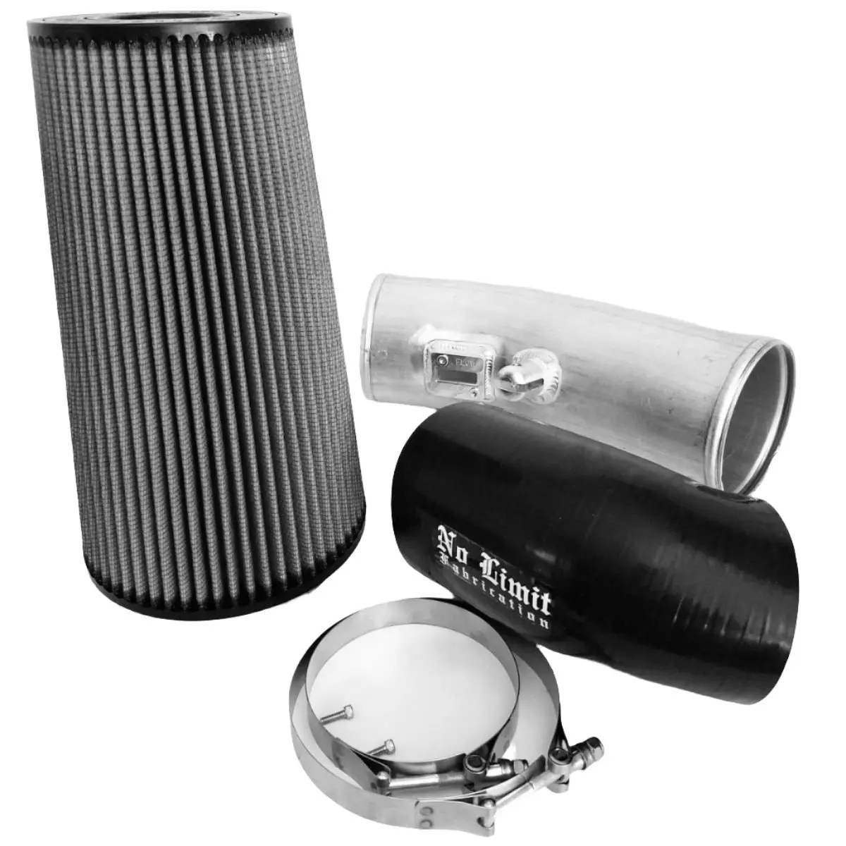 No Limit Fabrication | 2011-2016 Ford 6.7L Power Stroke Cold Air Intake Raw Dry Filter Stage 1 1