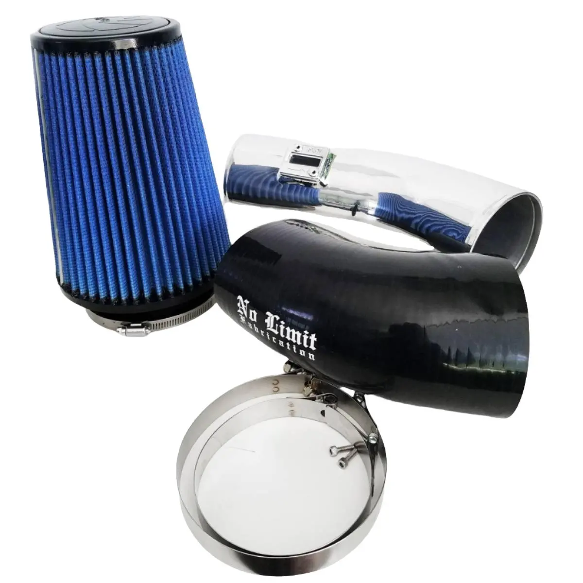 No Limit Fabrication | 2011-2016 Ford 6.7L Power Stroke Cold Air Intake Polished Oiled Filter Stage 1 1