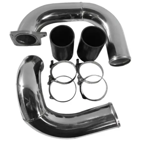 No Limit Fabrication | 2003-2007 Ford 6.0L Power Stroke Intercooler Pipe Kit Cold Side Polished Aluminum 1