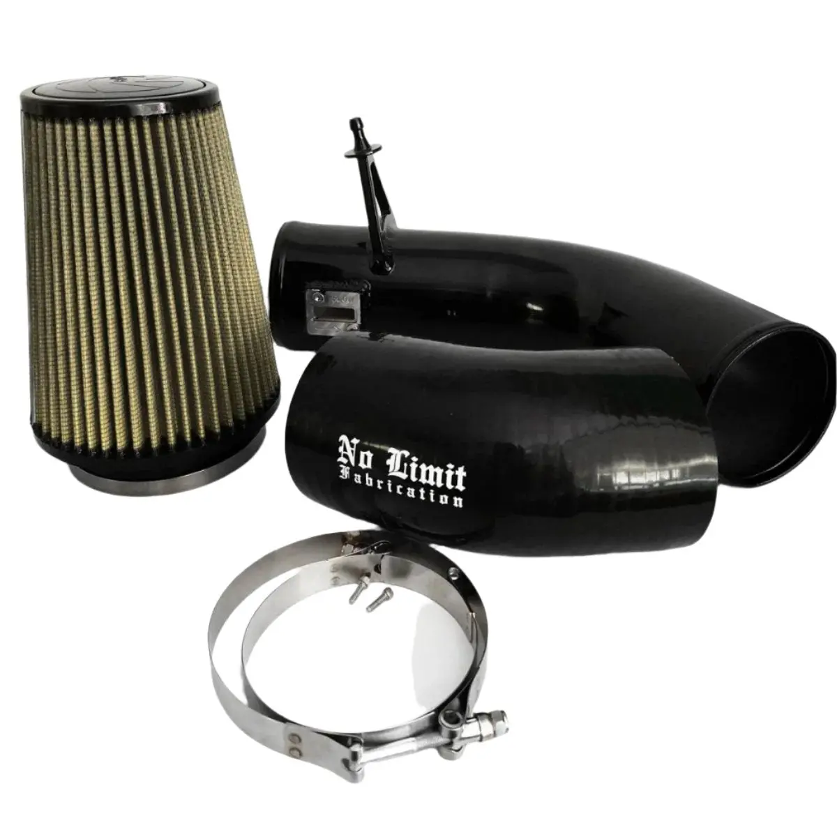 No Limit Fabrication | 2017-2019 Ford 6.7L Power Stroke Cold Air Intake Black Pg7 Filter 1