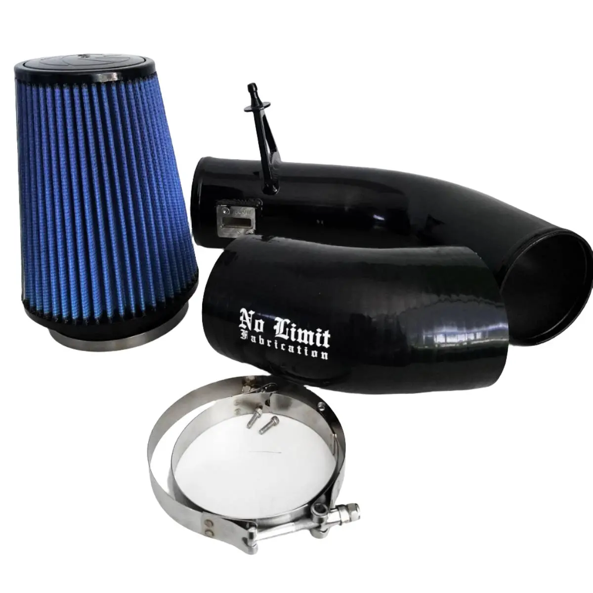No Limit Fabrication | 2017-2019 Ford 6.7L Power Stroke Cold Air Intake Black Oiled Filter Stage 1 1