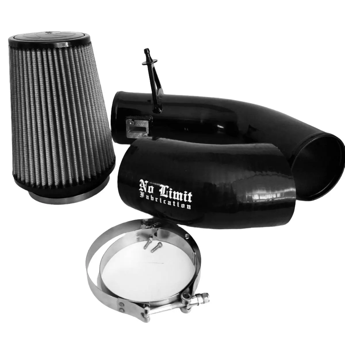 No Limit Fabrication | 2017-2019 Ford 6.7L Power Stroke Cold Air Intake Black Dry Filter 1