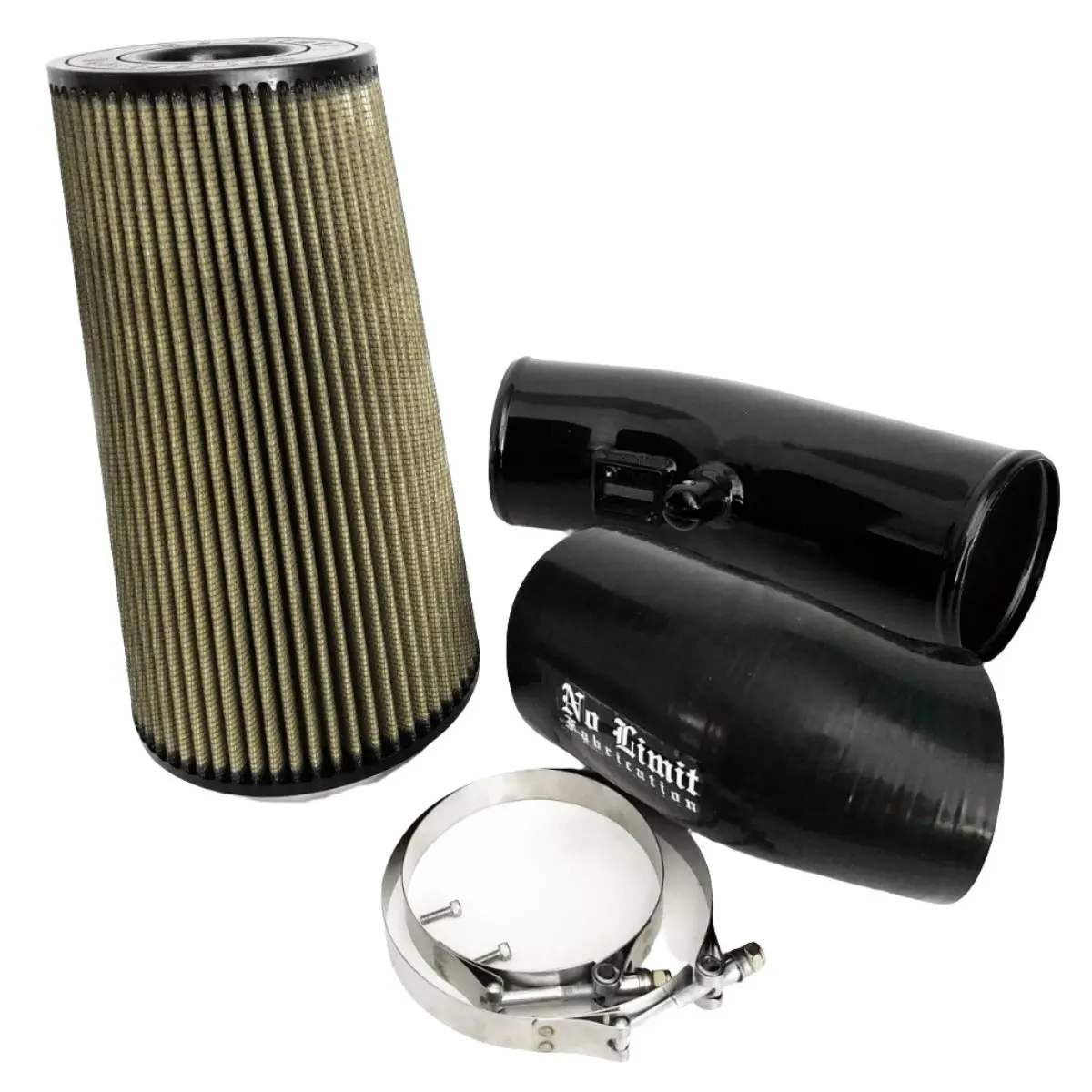 No Limit Fabrication | 2011-2016 Ford 6.7L Power Stroke Cold Air Intake Black Pg7 Filter Stage 2 1