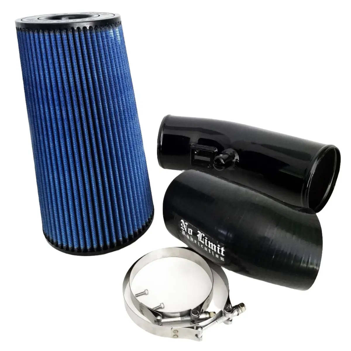 No Limit Fabrication | 2011-2016 Ford 6.7L Power Stroke Cold Air Intake Black Oiled Filter Stage 2 1