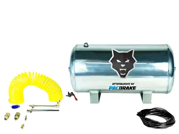 Pacbrake | 5 Gallon Aluminum Premium Air Tank Kit W/ Air Tank Airline Air Nozzle Air Accessories Fittings And Fasteners 1
