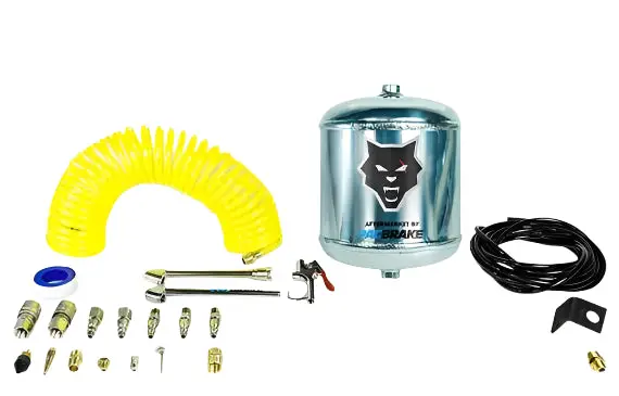 Pacbrake | 0.5 Gallon Aluminum Premium Air Tank Kit W/ Air Tank Airline Air Nozzle Air Accessories Fittings And Fasteners 1