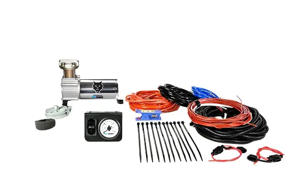 Pacbrake | Premium In Cab Control Kit For Simultaneous Air Spring Activation W/ Hp325 Compressor Air Spring Dash Switches Pre Built Harnesses Fittings Fasteners Everything Required For Complete Install 1