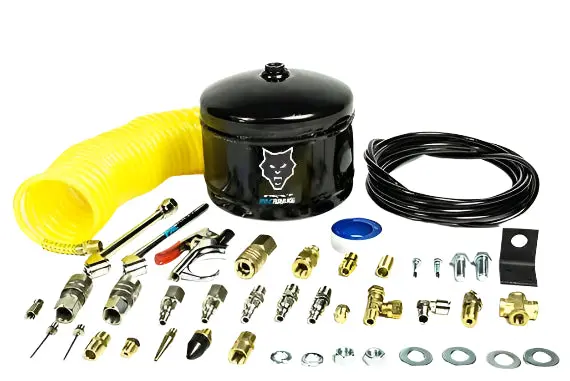 Pacbrake | 0.5 Gallon Carbon Steel Premium Air Tank Kit W/ Air Tank Airline Air Nozzle Air Accessories Fittings And Fasteners 1