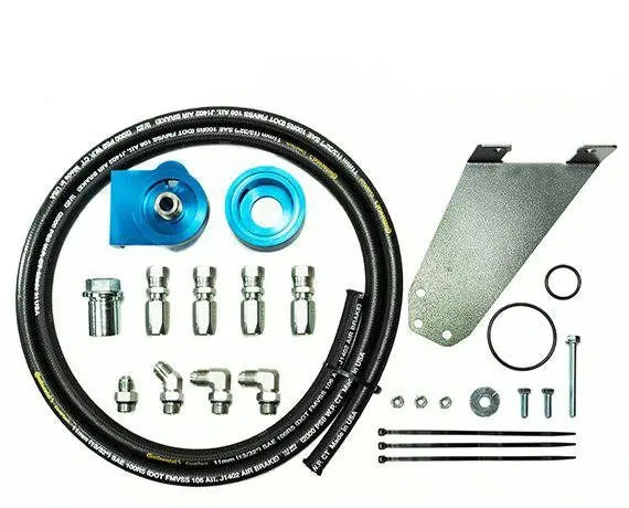 Pacbrake | 2003-2009 Dodge Ram 5.9L / 6.7L Cummins Remote Oil Filter Kit With Filter Thread Of 1 Inch X 16 Un 1
