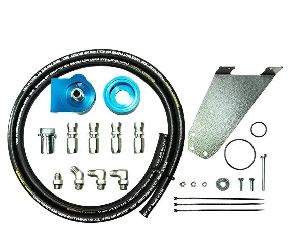 Pacbrake | 1994-2002 Dodge Ram 5.9L Cummins Remote Oil Filter Kit With Filter Thread Of 1 Inch X 16 Un 1