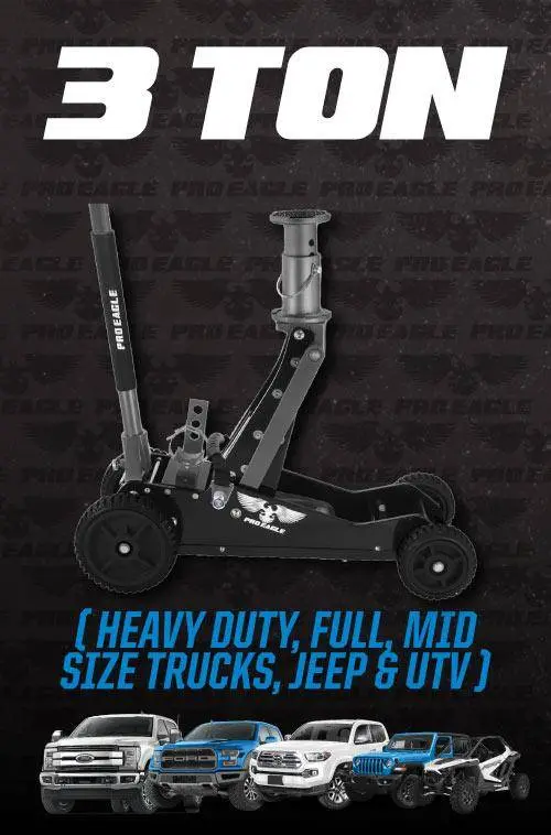 Pro Eagle | 3 Ton Big Wheel Off Road Jack "Kratos" 1