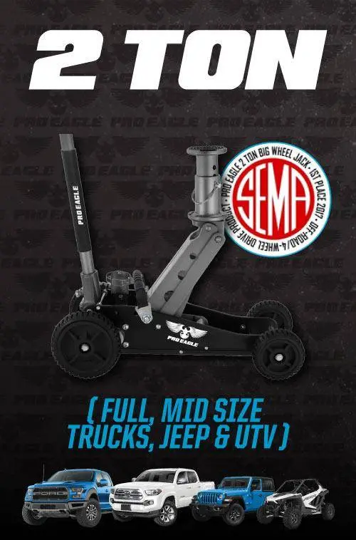 Pro Eagle | 2 Ton Big Wheel Off Road Jack "The Beast" 1