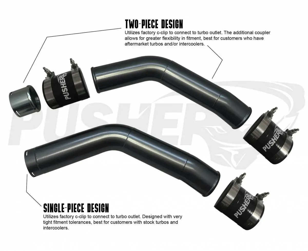 Pusher | 2017-2022 Ford F250 / F350 6.7L Power Stroke W/ Throttle Valve Adapter 3 Inch Hot & Cold Side Charge Tubes 2