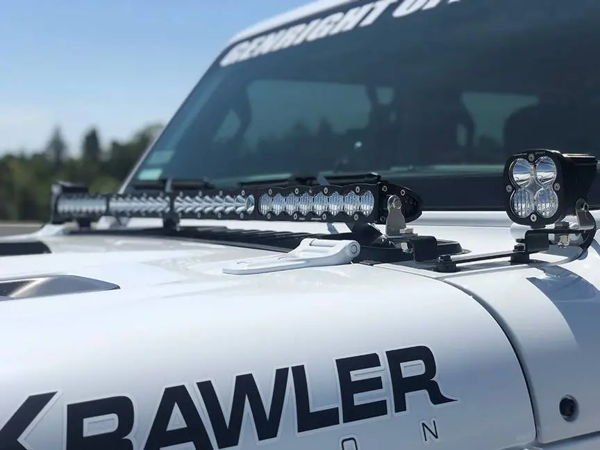 Baja Designs | 2018-2024 Jeep Wrangler Jl / Gladiator Jt Squadron Sport / S8 Clear 40 Inch A-Pillar / Cowl Mount Light Kit 2
