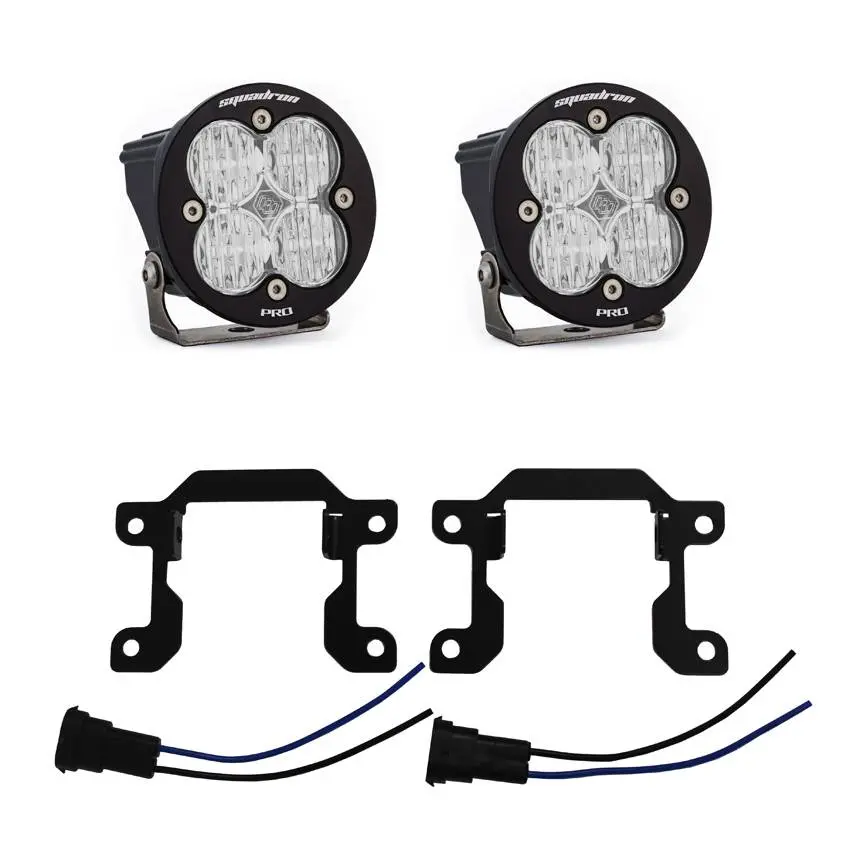 Baja Designs | 2019-2024 Dodge Ram 2500 / 3500 Big Horn Squadron Sport Clear Fog Pocket Light Kit 1