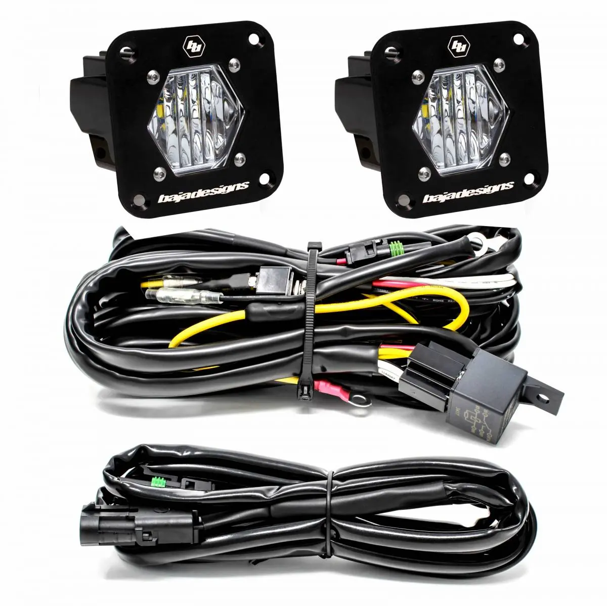 Baja Designs | S1 Pair Wide Cornering Led Flush Mount Reverse Light Kit | 387808 1