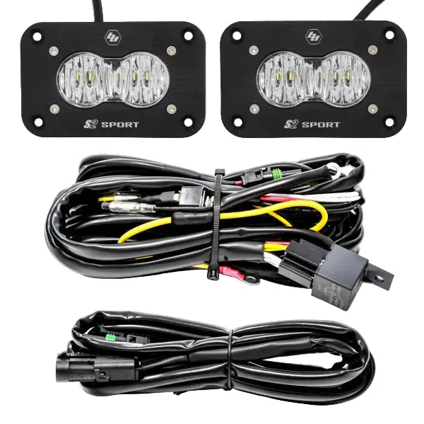 Baja Designs | S2 Pro Wide Cornering Led Flush Mount Reverse Light Kit Pair 1