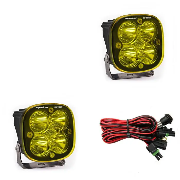 Baja Designs | Amber Squadron Sport Wide Cornering Led Pair | 557815 1