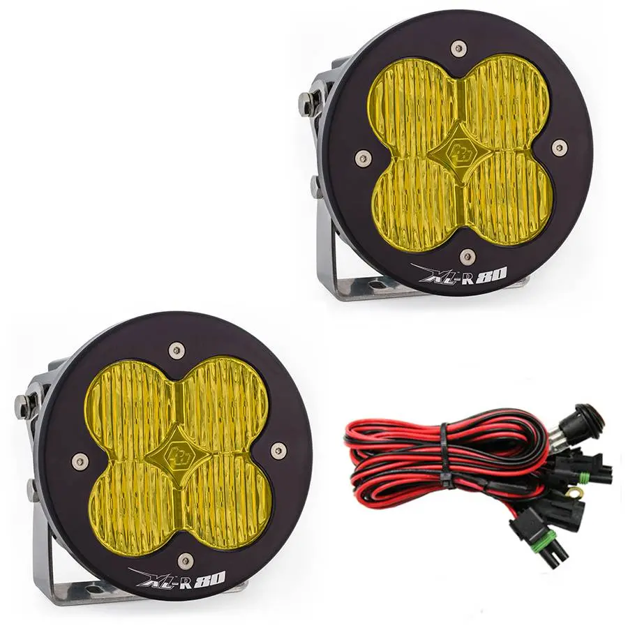 Baja Designs | Amber Xl - R 80 Wide Cornering Led Pair | 767815 1