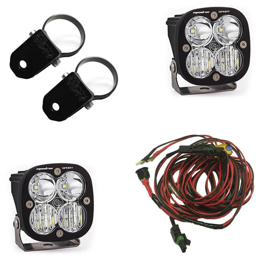 Baja Designs | Squadron Sport Light Kit 2 Inch A-Pillar Mounts With Harness | 557102 1