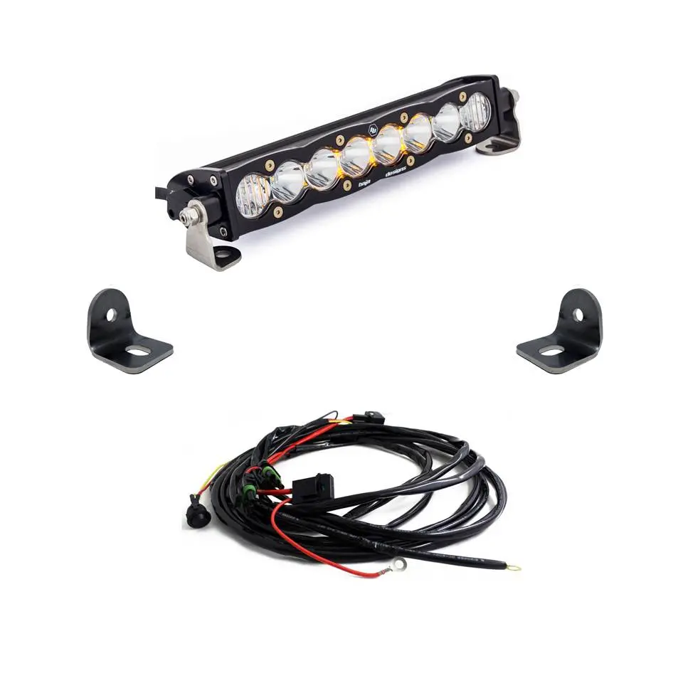 Baja Designs | 2016-2018 Polaris Rzr Xp Turbo S8 10 Inch Hood Scoop Light Bar Kit 1