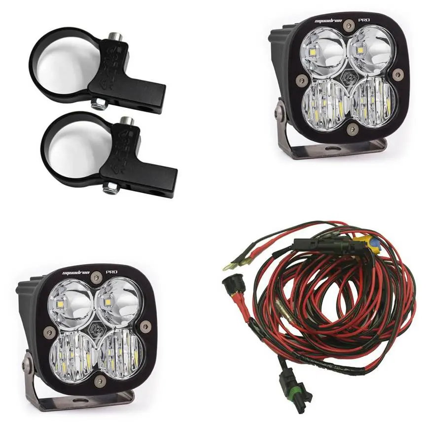 Baja Designs | Squadron Pro Light Kit 1.75 Inch Vertical Mounts With Harness | 497107 1