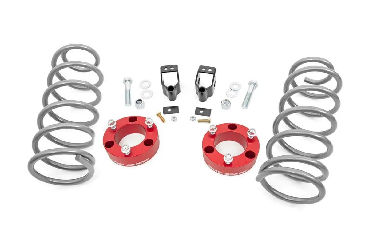 Rough Country | 2003-2009 Toyota 4Runner 4Wd Anodized Red 3 Inch Lift Kit 1