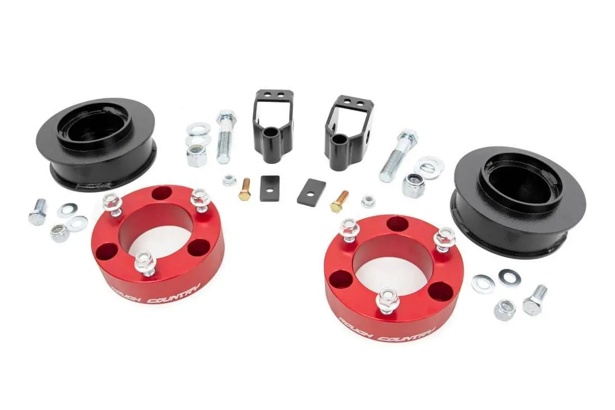 Rough Country | 2003-2009 Toyota 4Runner 4Wd Anodized Red 3 Inch Lift Kit 1