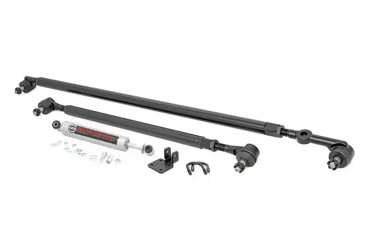 Rough Country | Jeep Cherokee Xj / Wrangler Tj Hd Steering Kit - Steering Kit & Stabilizer 1