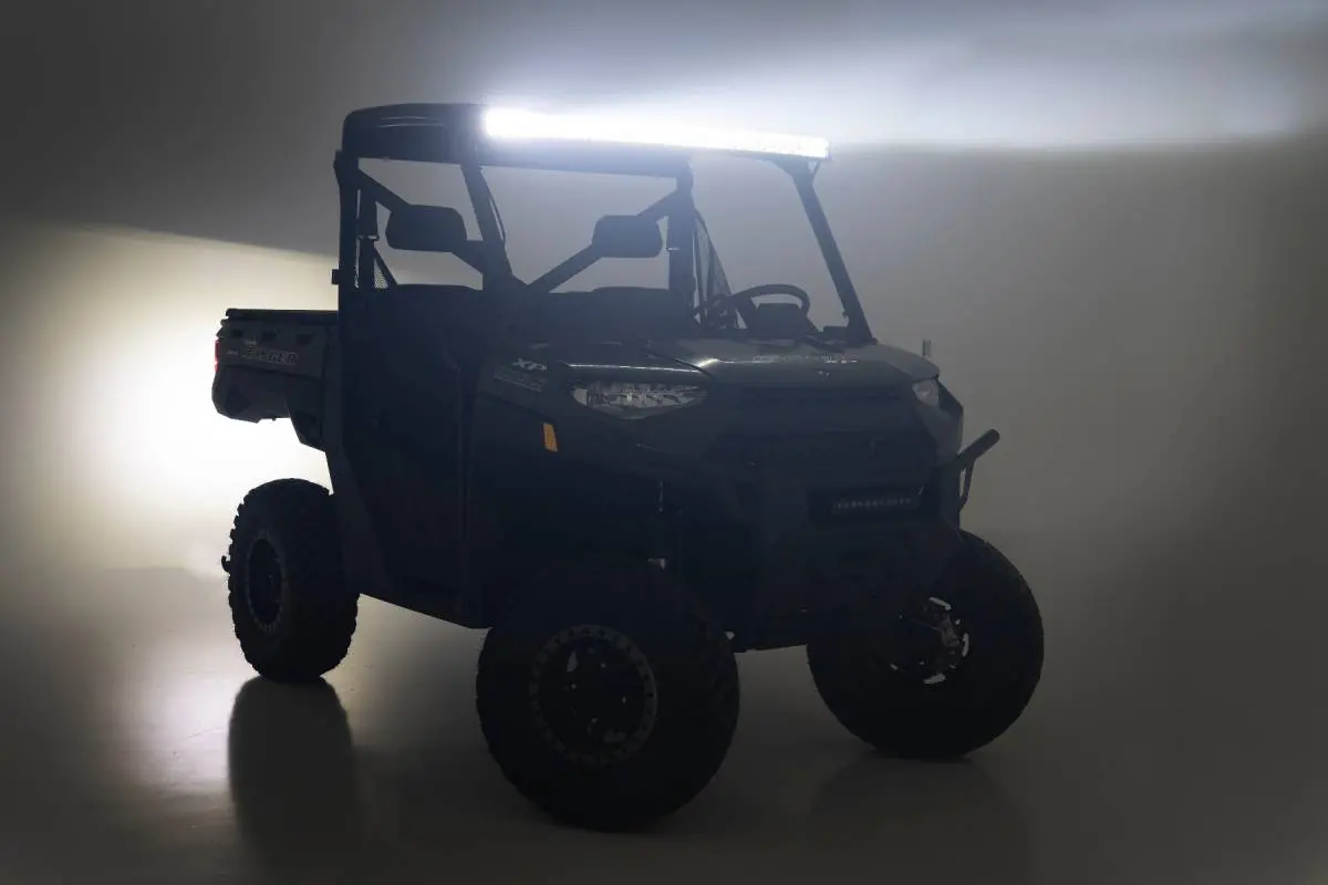 Rough Country | 2014-2021 Polaris Ranger 900Xp / 1000Xp Forward Facing 50 Inch Led Light Bar Kit - Dual Row - With Factory Wiper 2