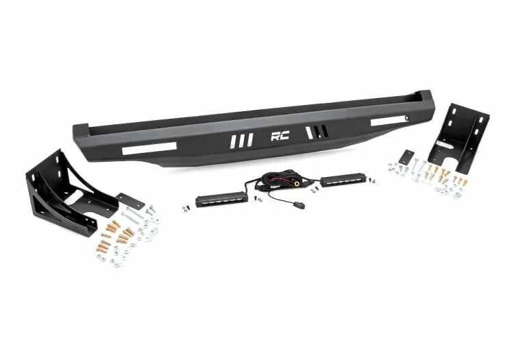 Rough Country | Can-Am Defender / Polaris Ranger 1000Xp Rear Bumper - With Led Lights 1