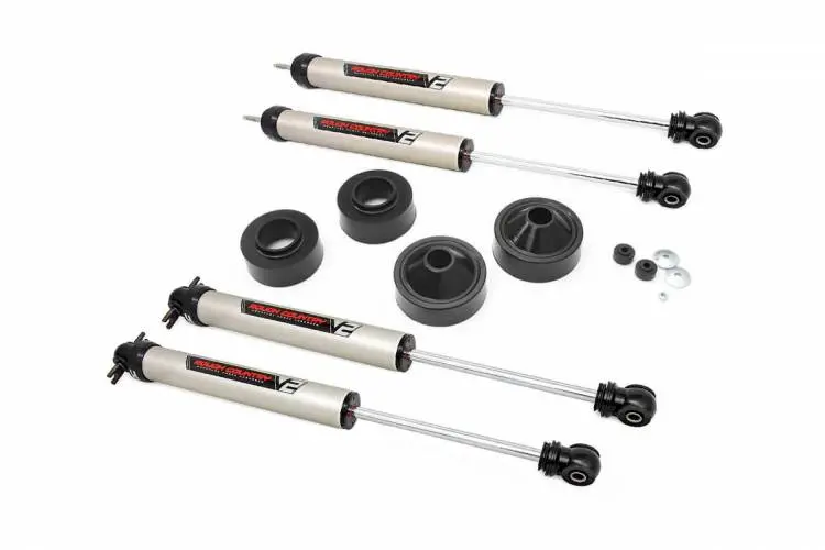 Rough Country | 2007-2018 Jeep Wrangler Jk 1.75 Inch Lift Kit With V2 Monotube Shocks 1