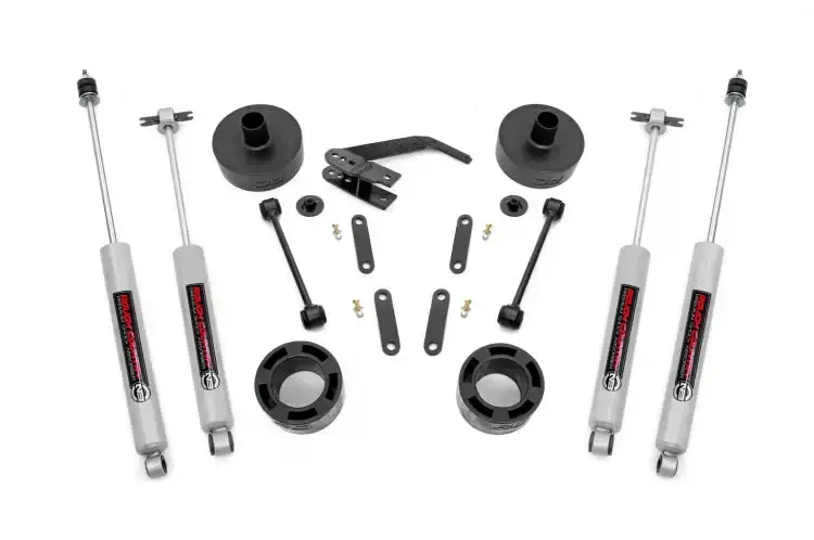Rough Country | 2007-2018 Jeep Wrangler Jk 2.5 Inch Lift Kit With Premium N3 Shocks | 65730 1