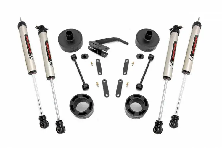 Rough Country | 2007-2018 Jeep Wrangler Jk 2.5 Inch Lift Kit With V2 Monotube Shocks | 65770 1