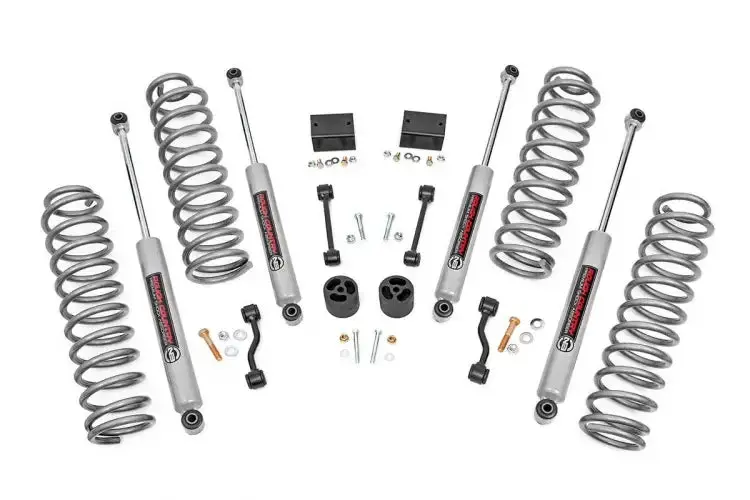 Rough Country | 2018-2023 Jeep Wrangler Jl Rubicon 4Wd 2.5 Inch Lift Kit With M1 Monotube Shocks 1