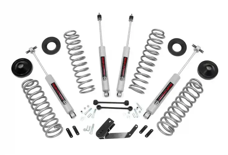 Rough Country | 2007-2018 Jeep Wrangler Jk 2Wd / 4Wd 3.25 Inch Lift Kit With Premium N3 Shocks | Perf694 1