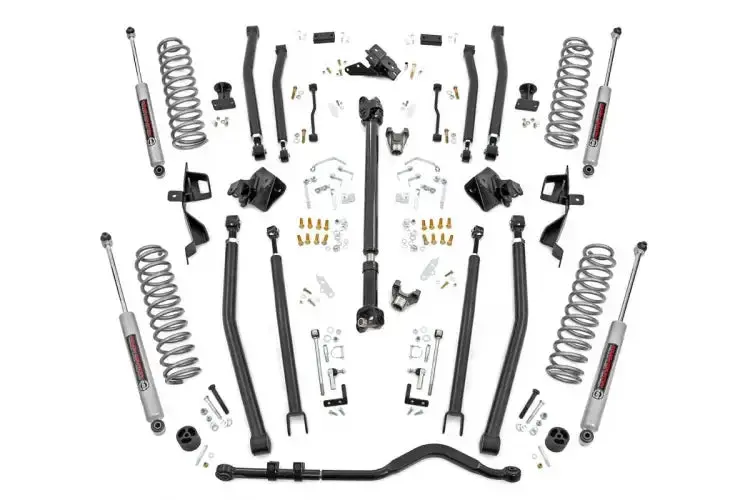 Rough Country | 2018-2023 Jeep Wrangler Jl 4Wd 6 Inch Long Arm Lift Kit With Premium N3 Shocks 1