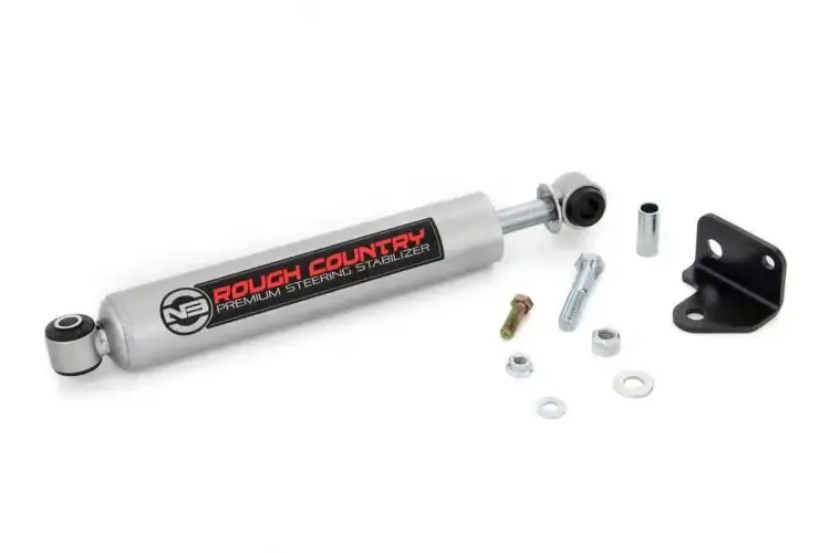 Rough Country | 2007-2018 Jeep Wrangler Jk N3 Steering Stabilizer With Relocation Bracket | 8730630 1